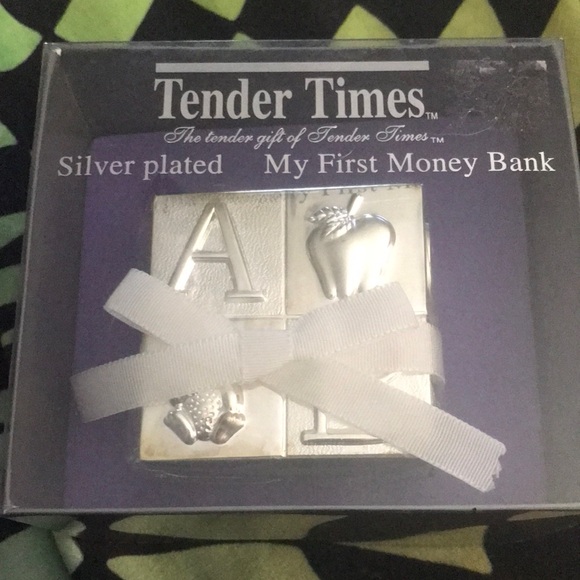 ✨🆕Tender Times Silver Plated My First Money Bank BRAND NEW IN BOX!!💖✨ - Picture 3 of 8